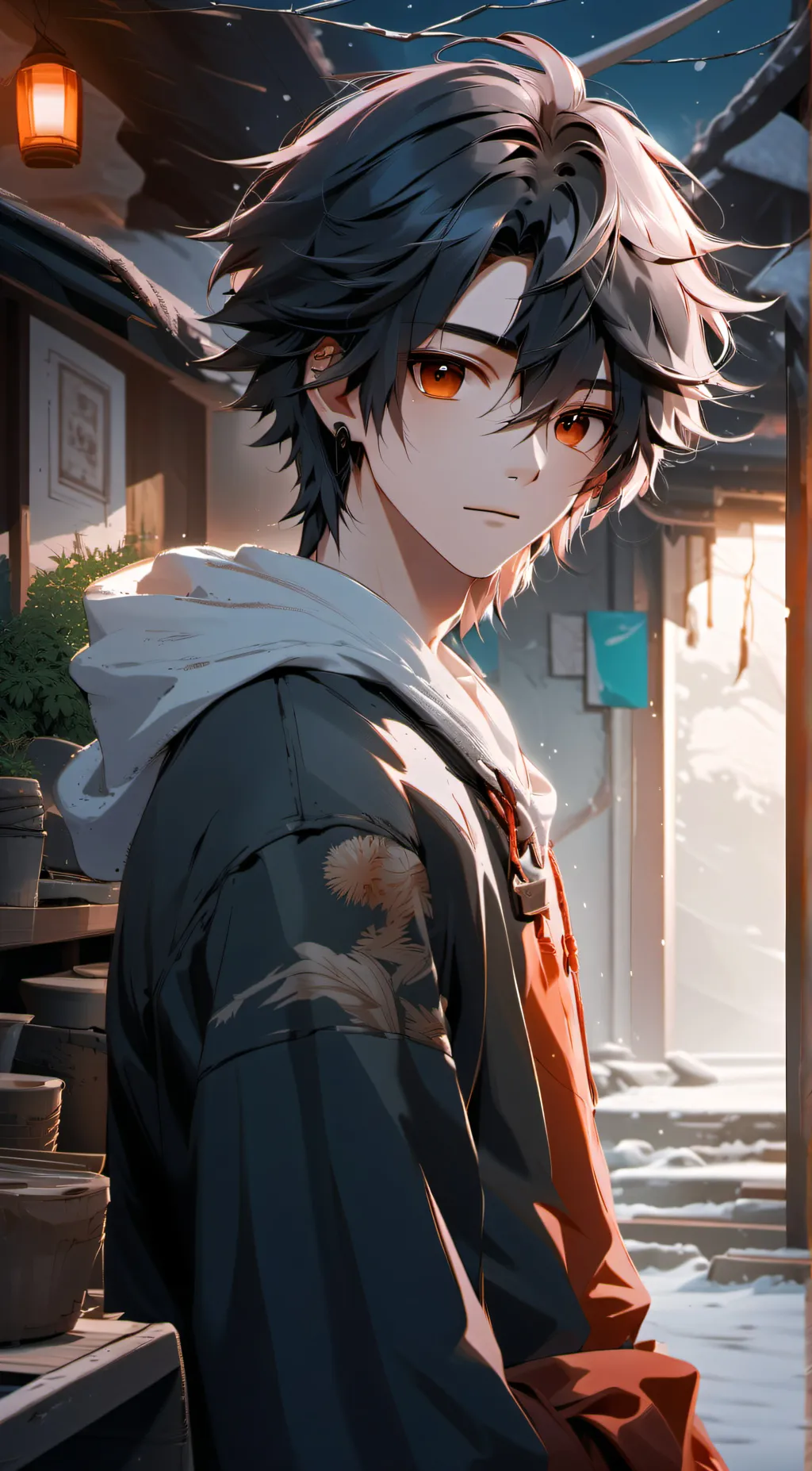 ai character: chries  background