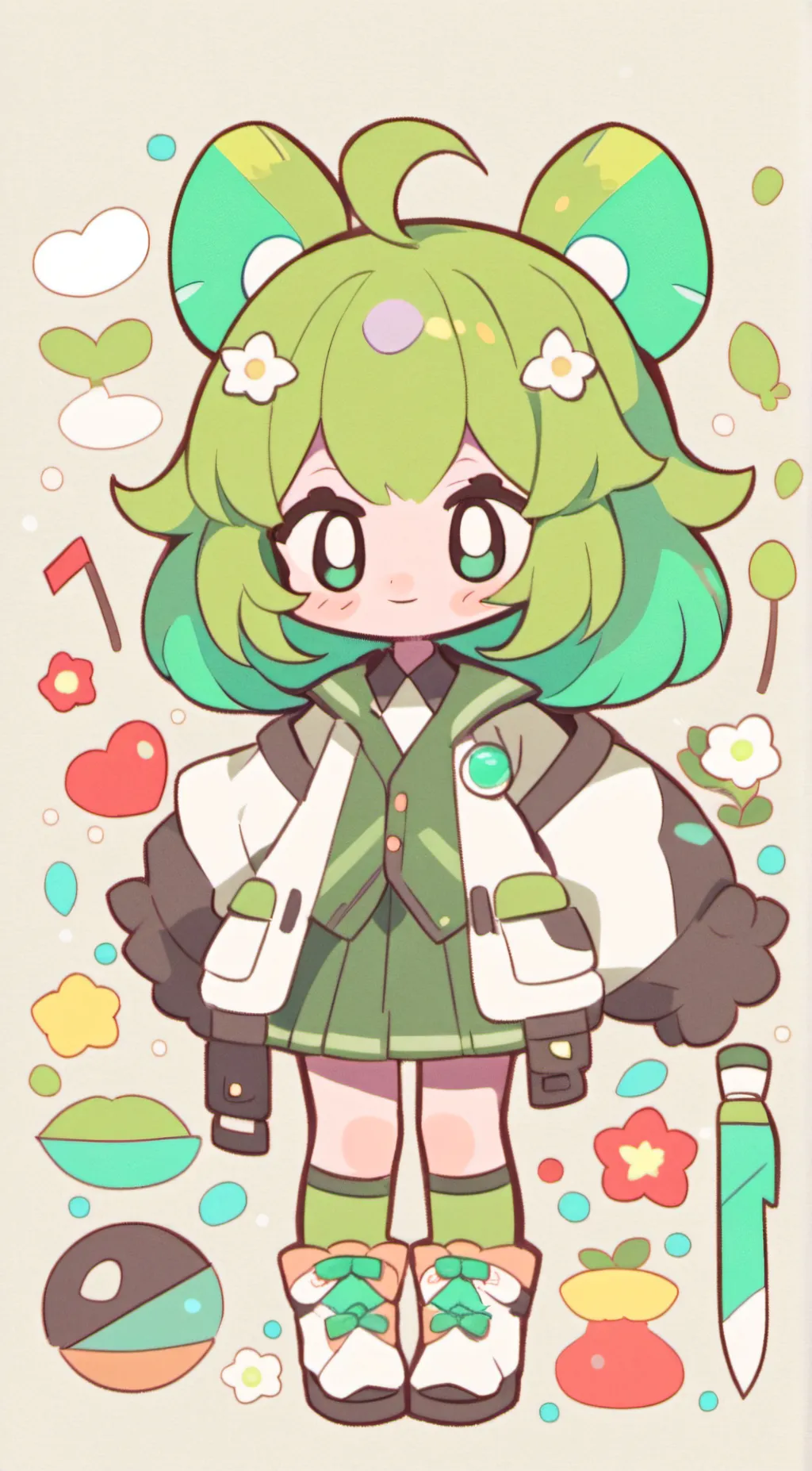 ai character: Hoppyhopscoch background