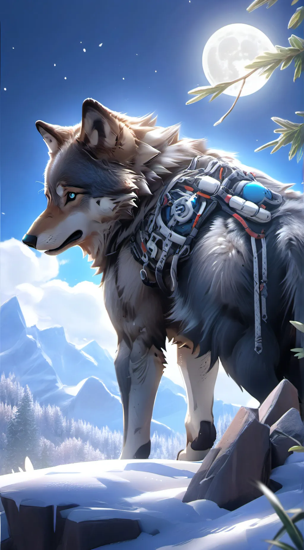 ai character: Alpha  background