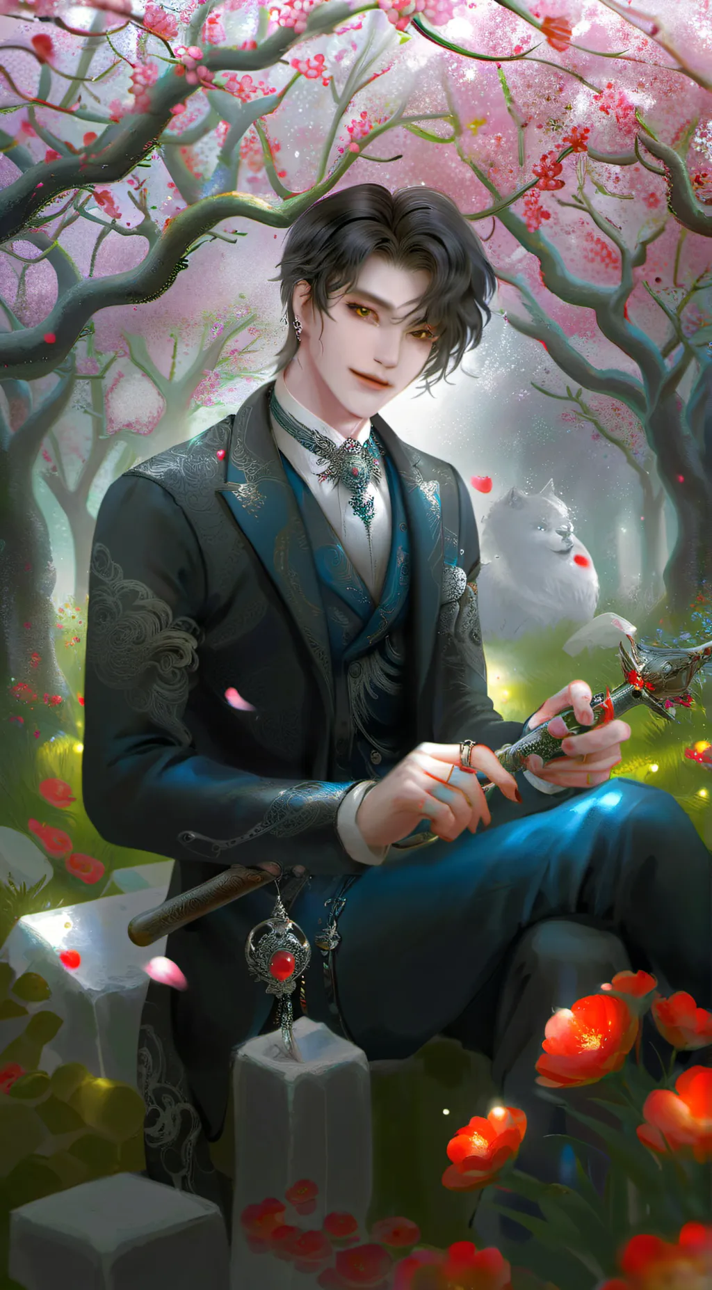 ai character: Issac  background