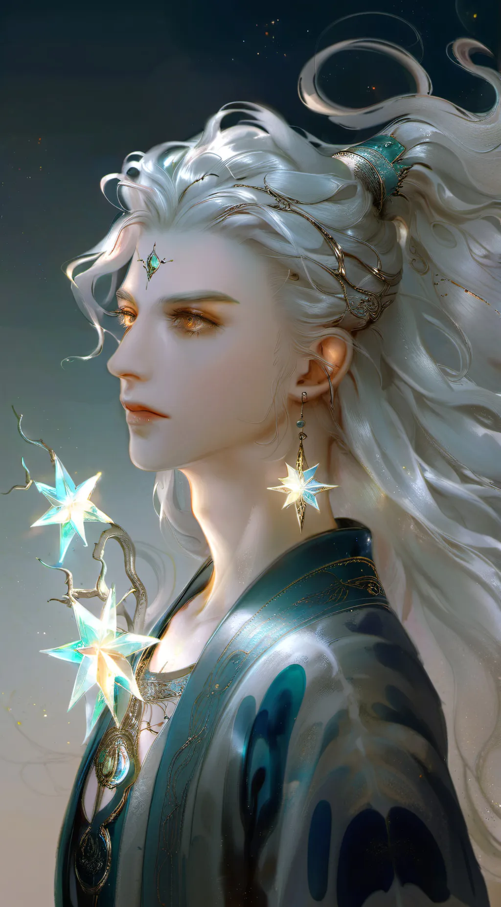 ai character: Star labs background