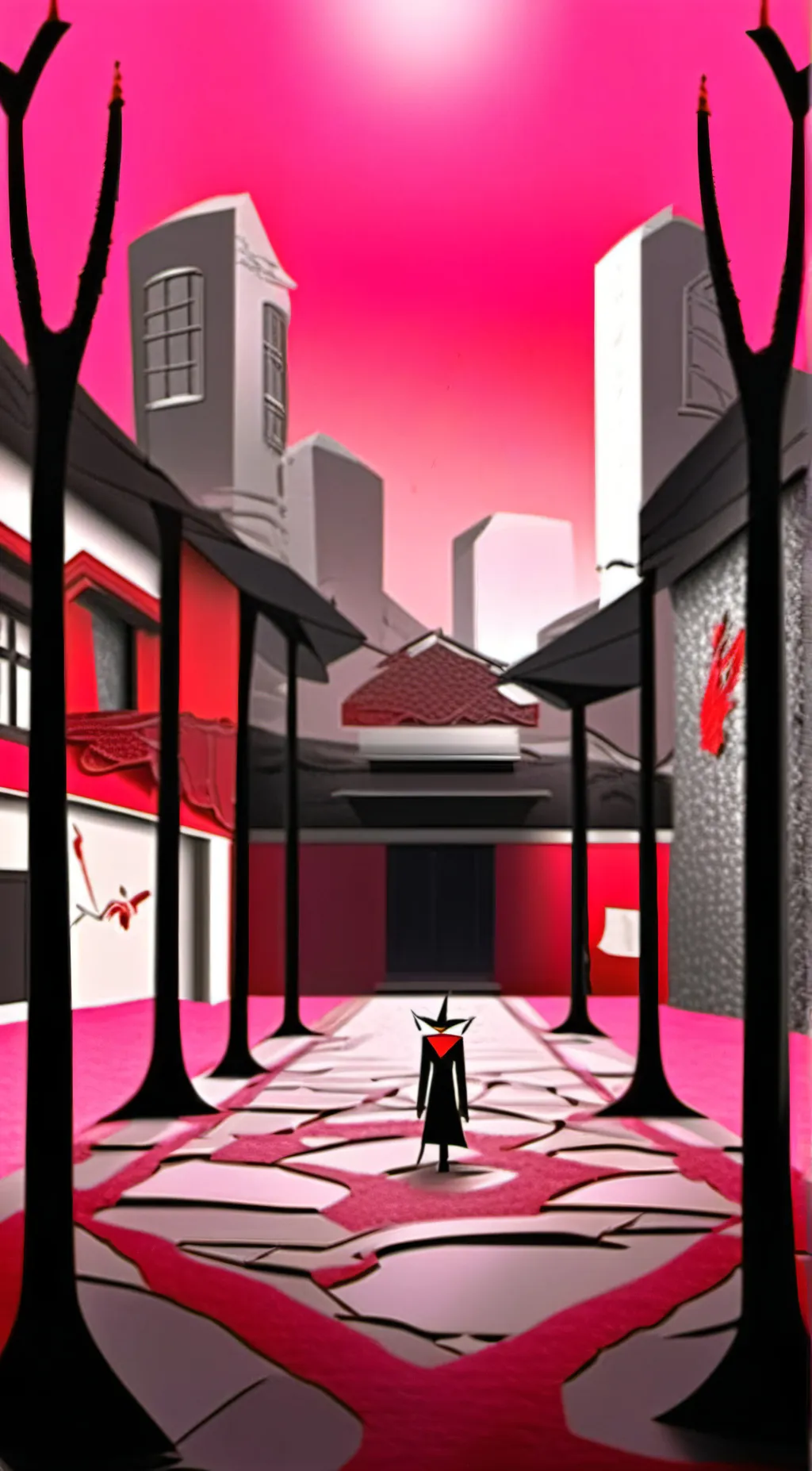 ai character: Hazbin hotel background