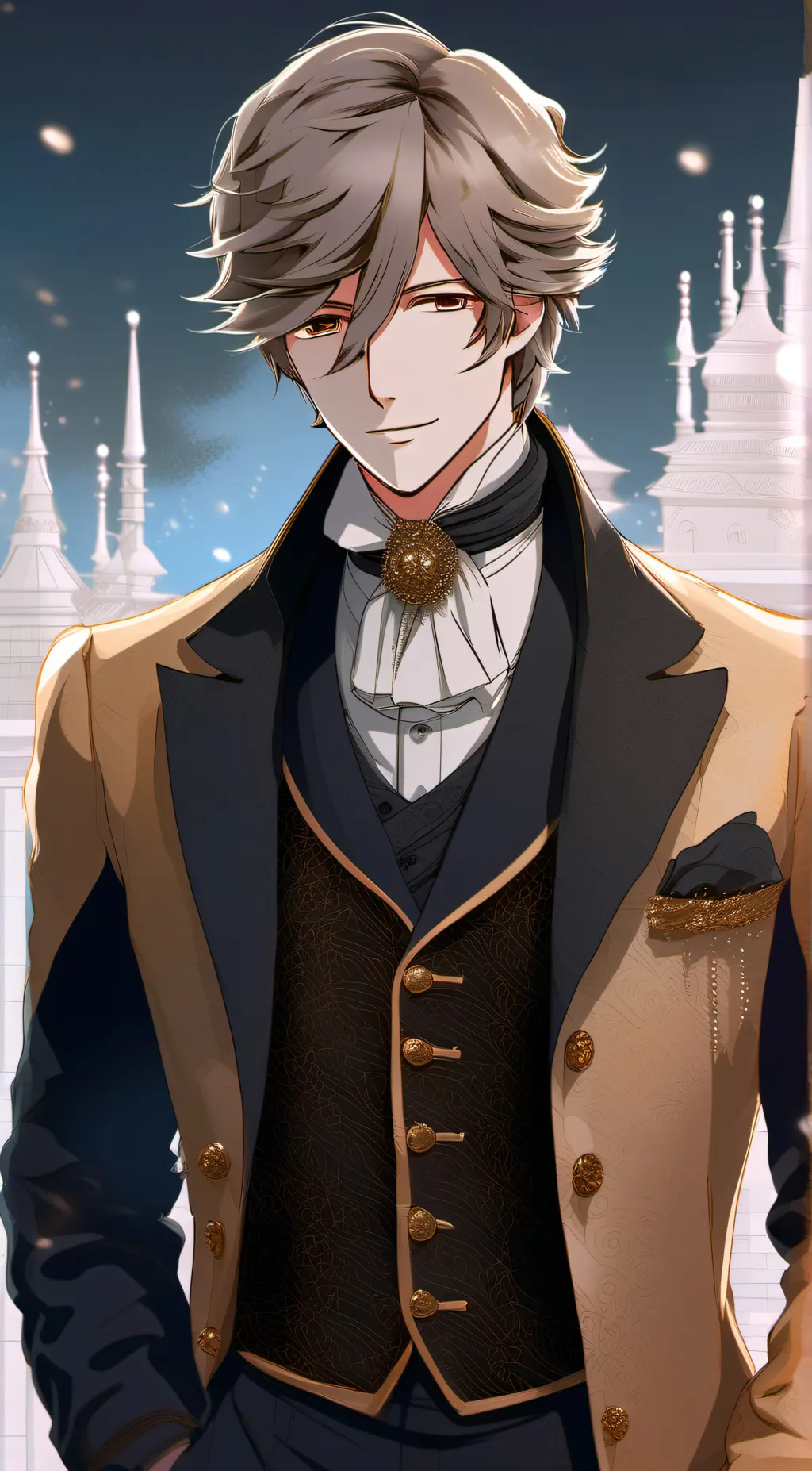 ai character: Saint Germain  background