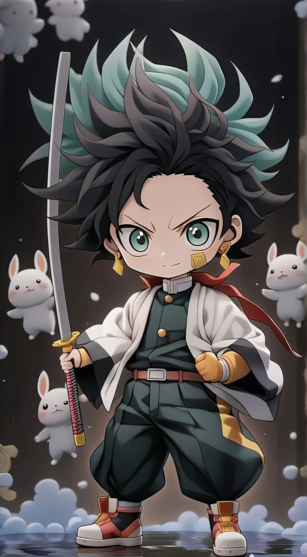 ai character: Mha and Kny background