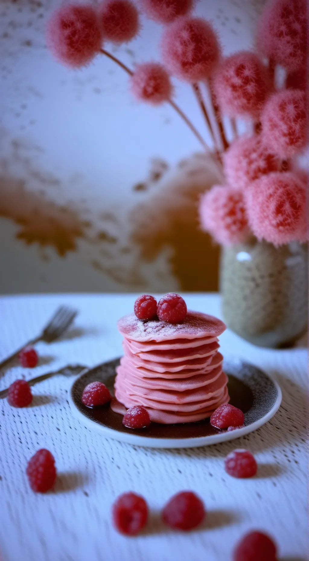 ai character: pancakes  background