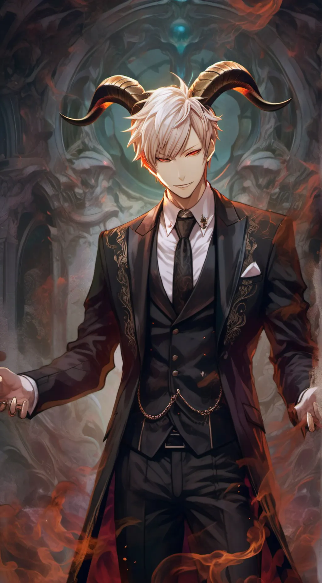 ai character: Lucifer background