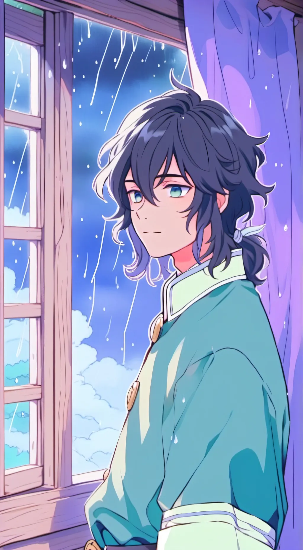 ai character: Muichiro  background