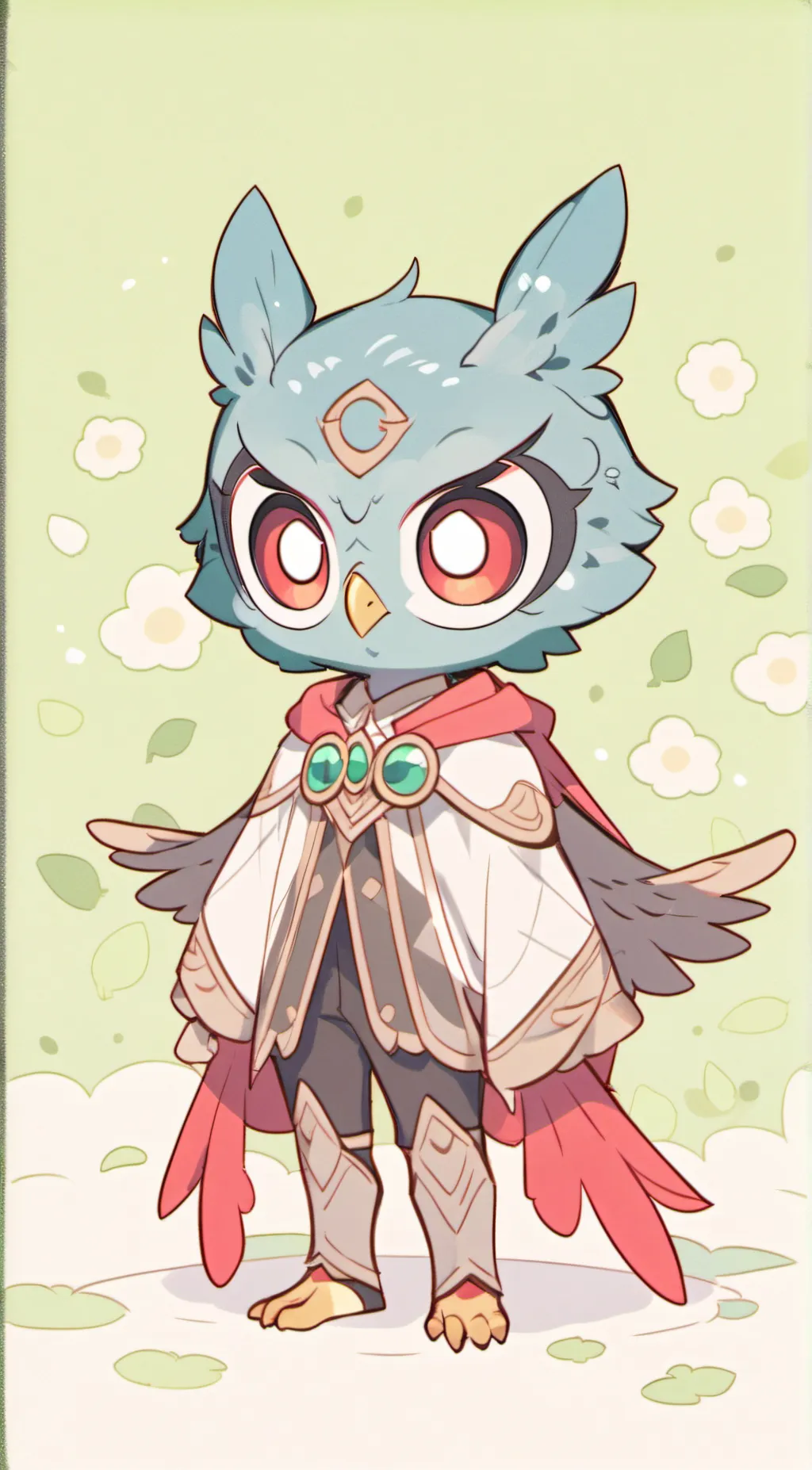 ai character: Baby stolas background