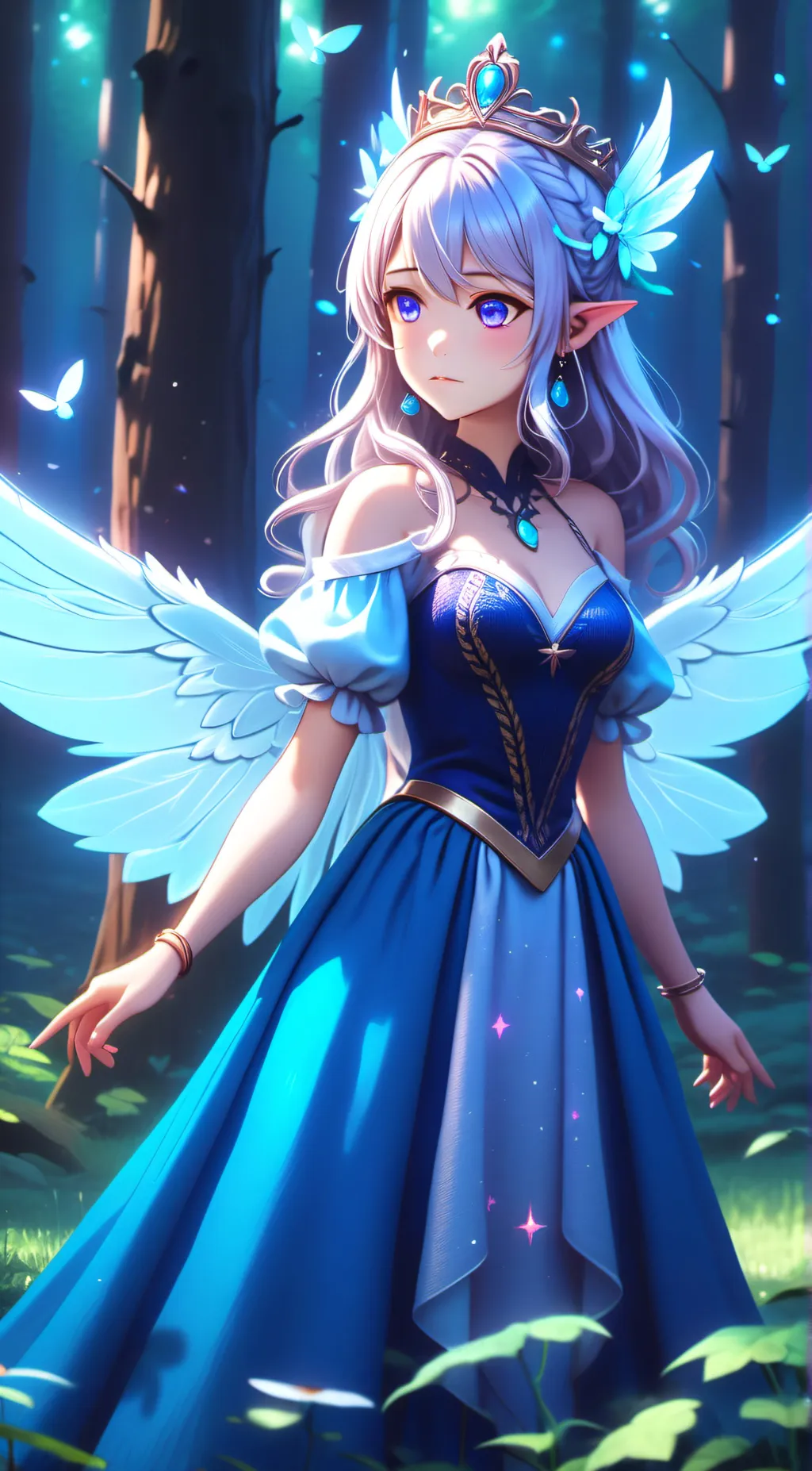 ai character: Angel  background