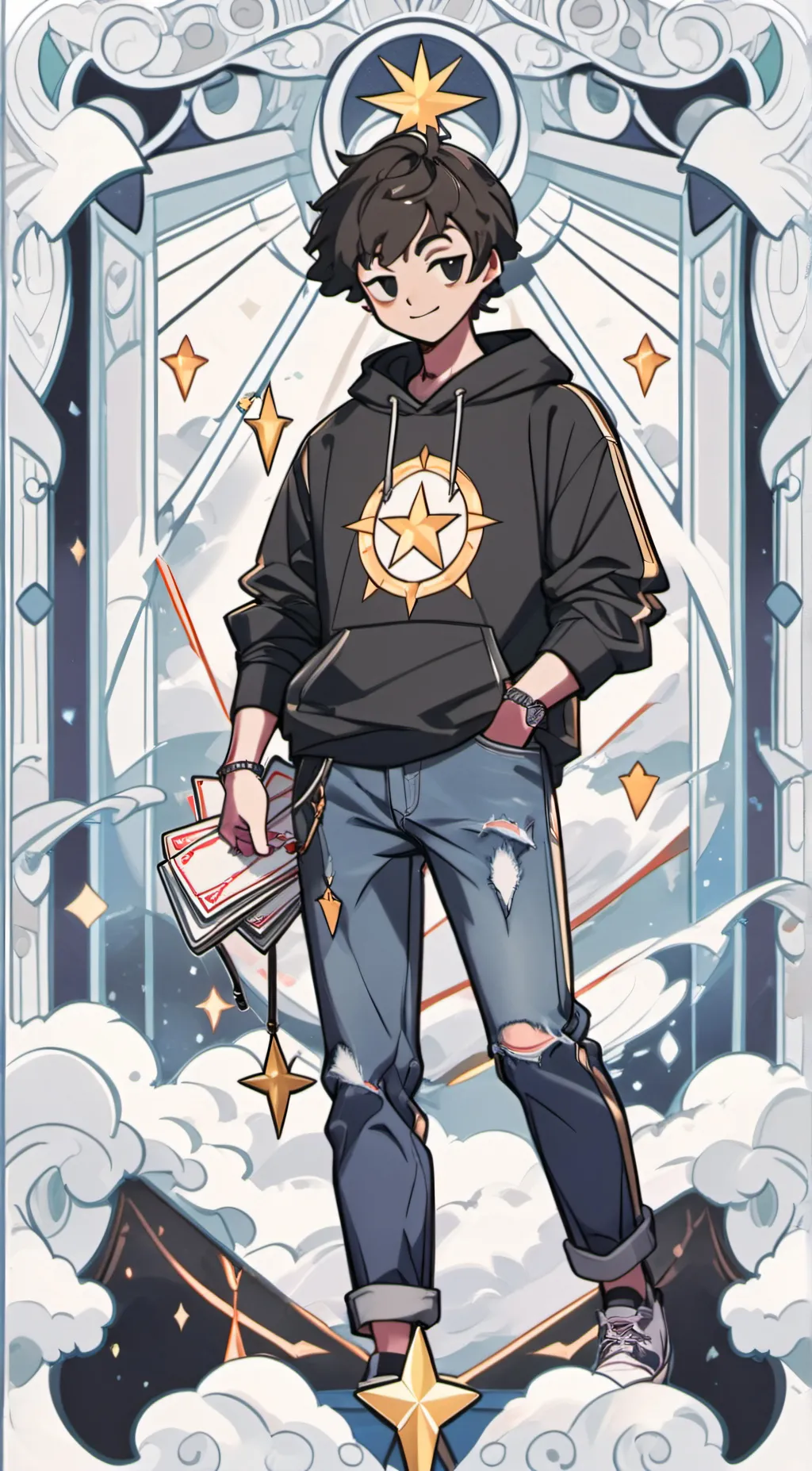 ai character: Michael aften background