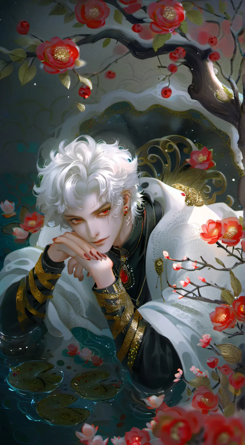 ai character: ash background