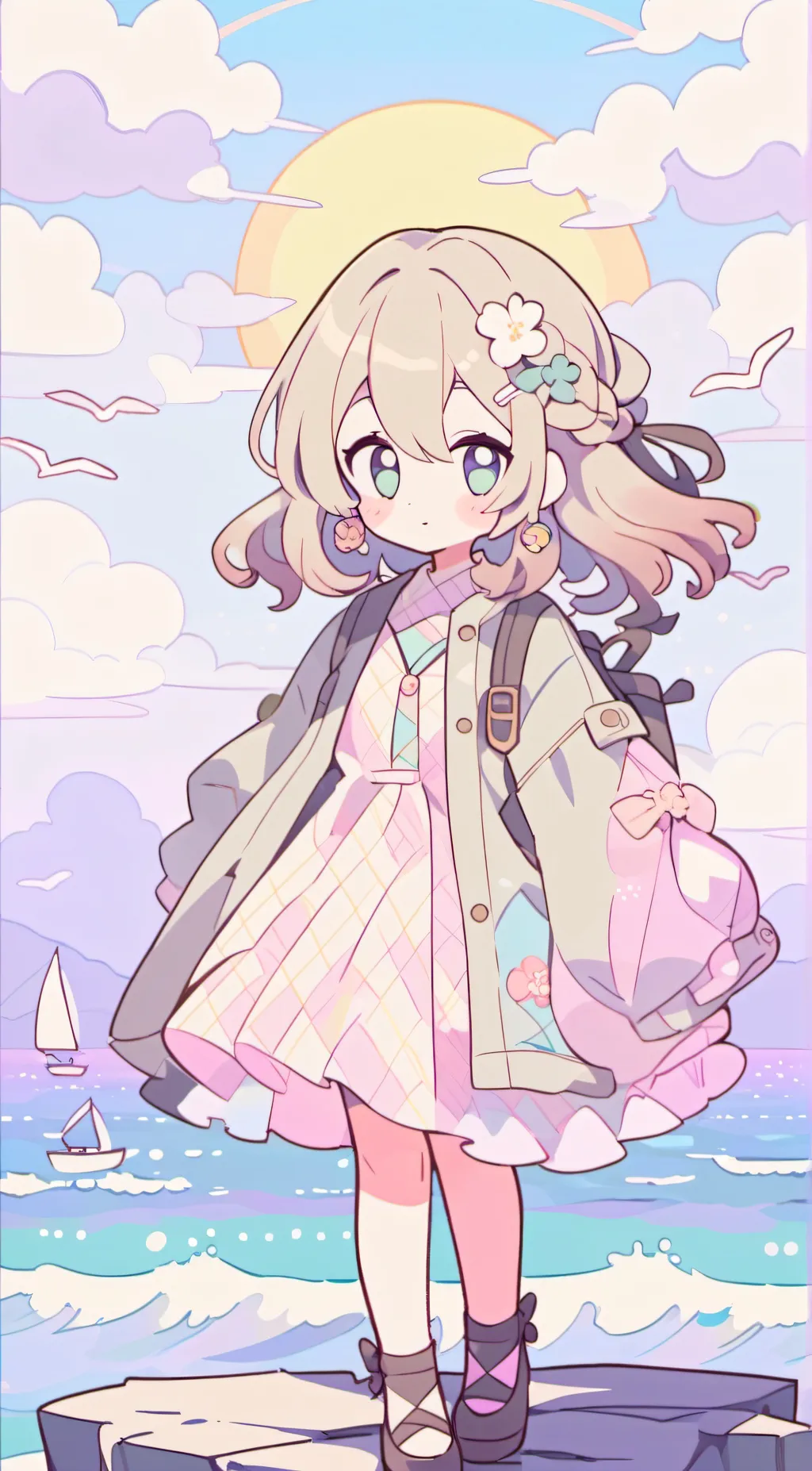 ai character: liliac background