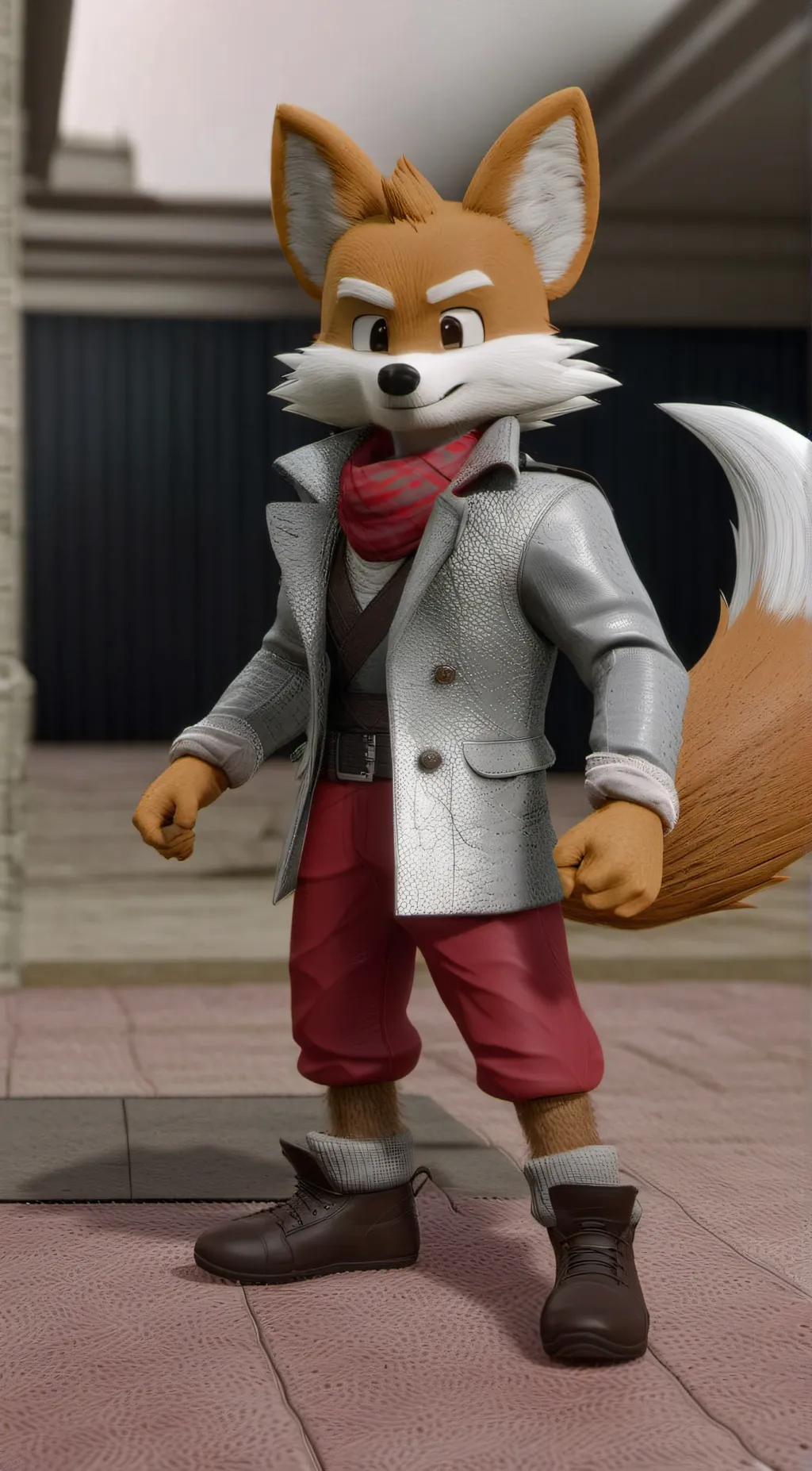 ai character: Detective Tails background