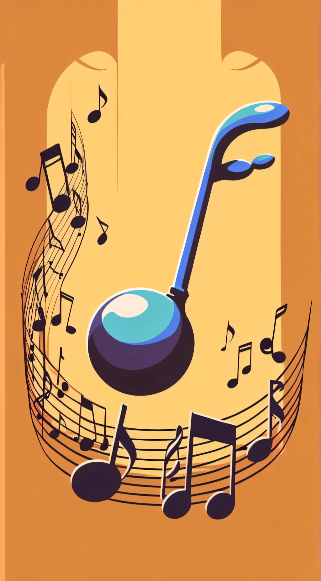 ai character: otamatone background