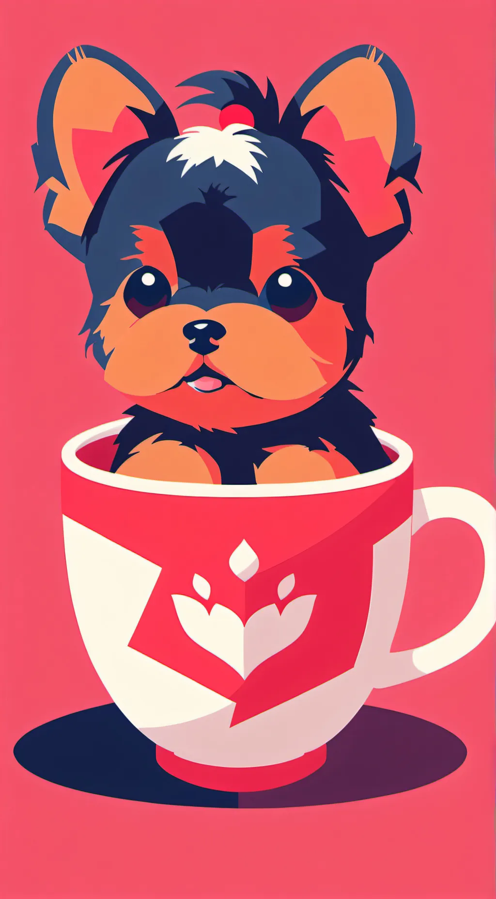 ai character: codey (puppy) background