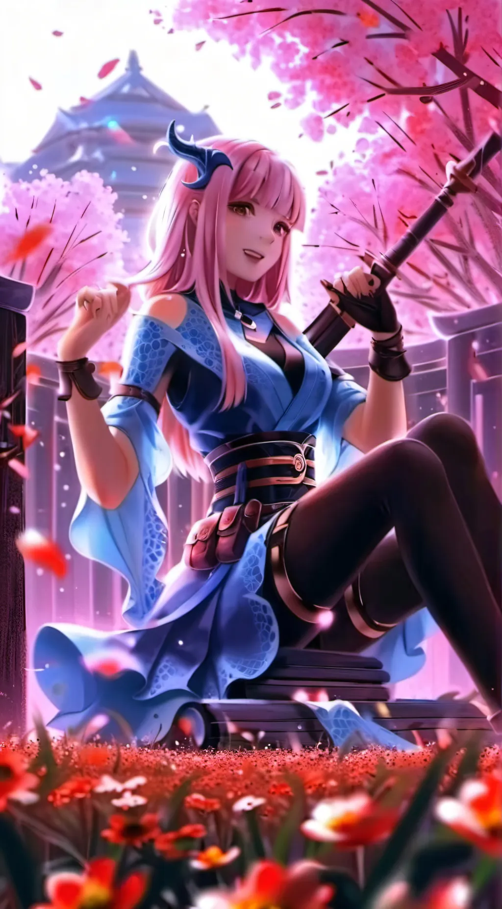 ai character: Amanda  background