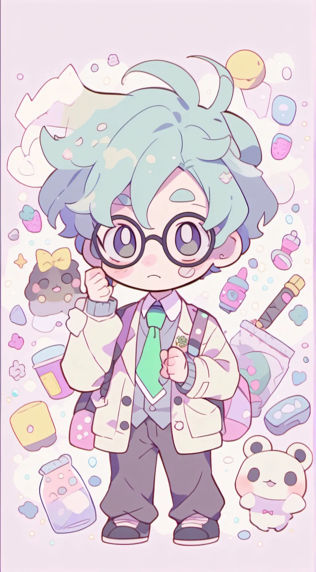 ai character: Nerfy background