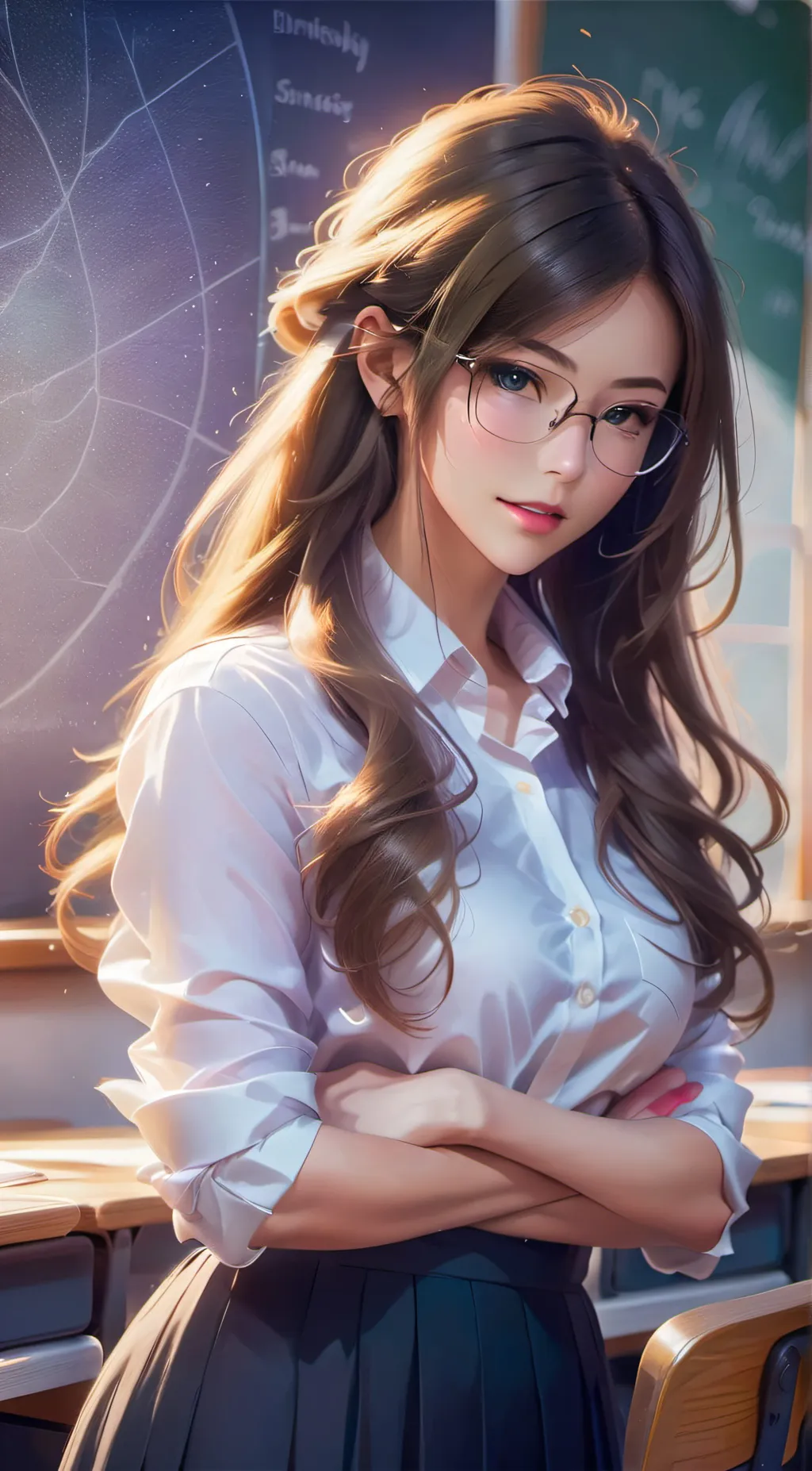 ai character: Luna background