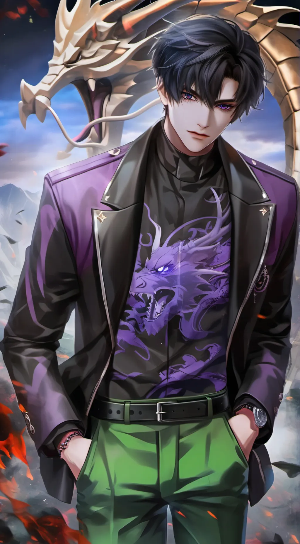 ai character: evan background