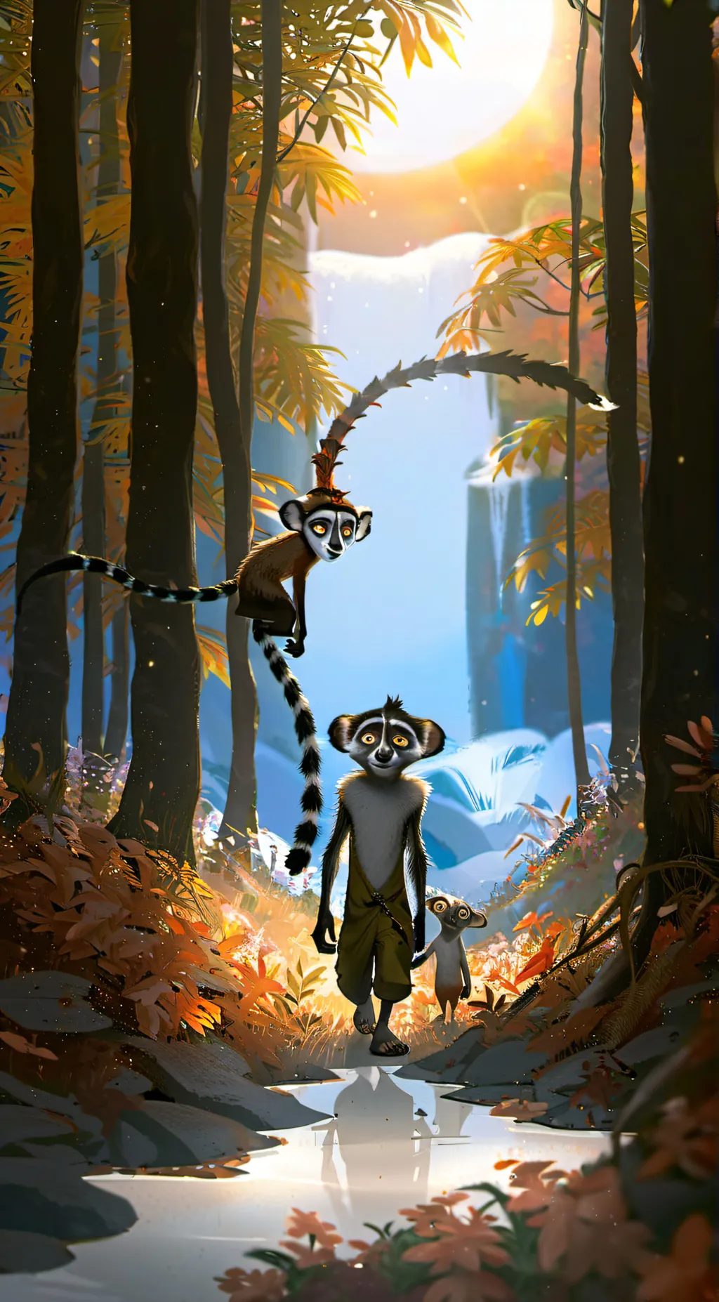 ai character: King Julien background
