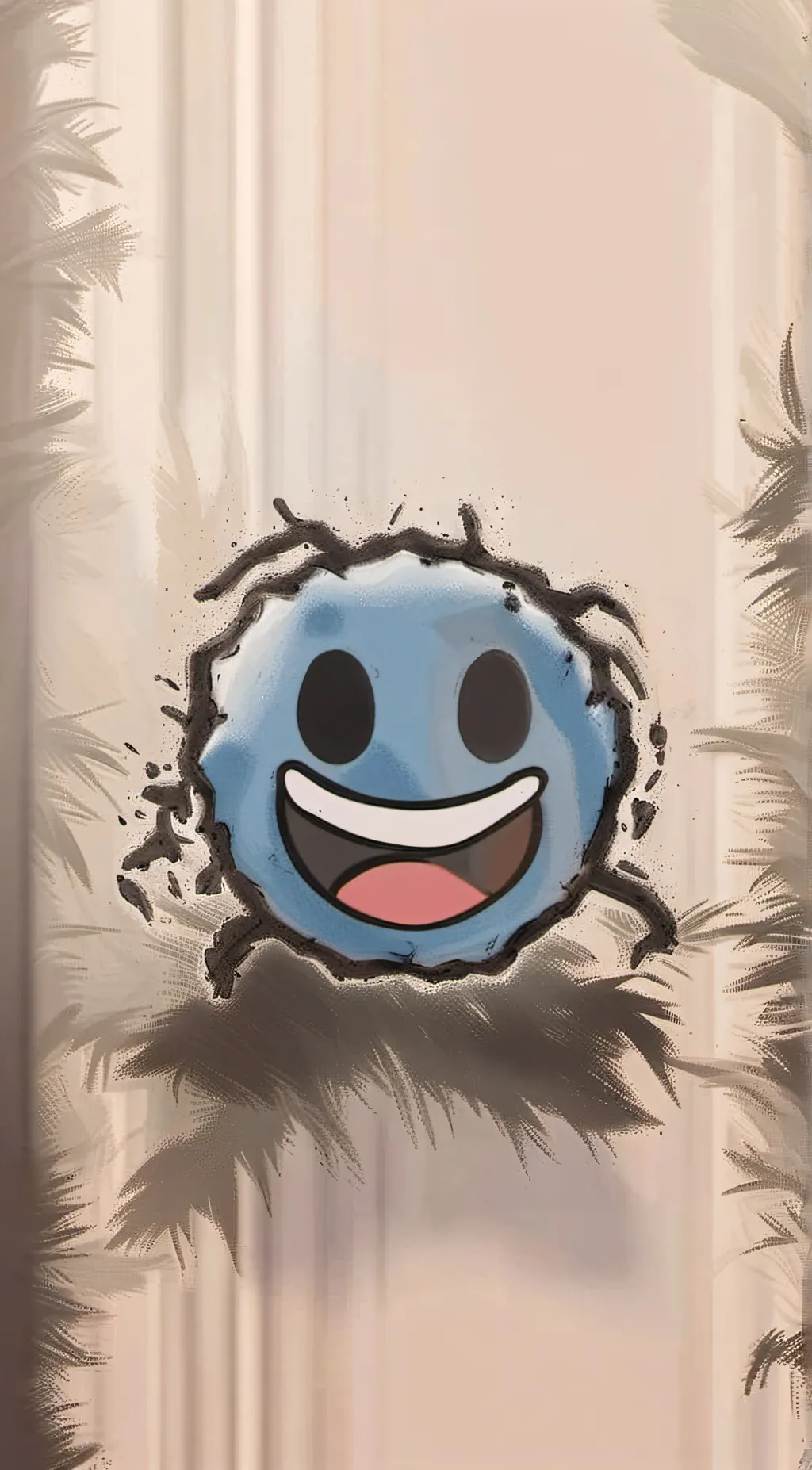 ai character: Water on the hill background