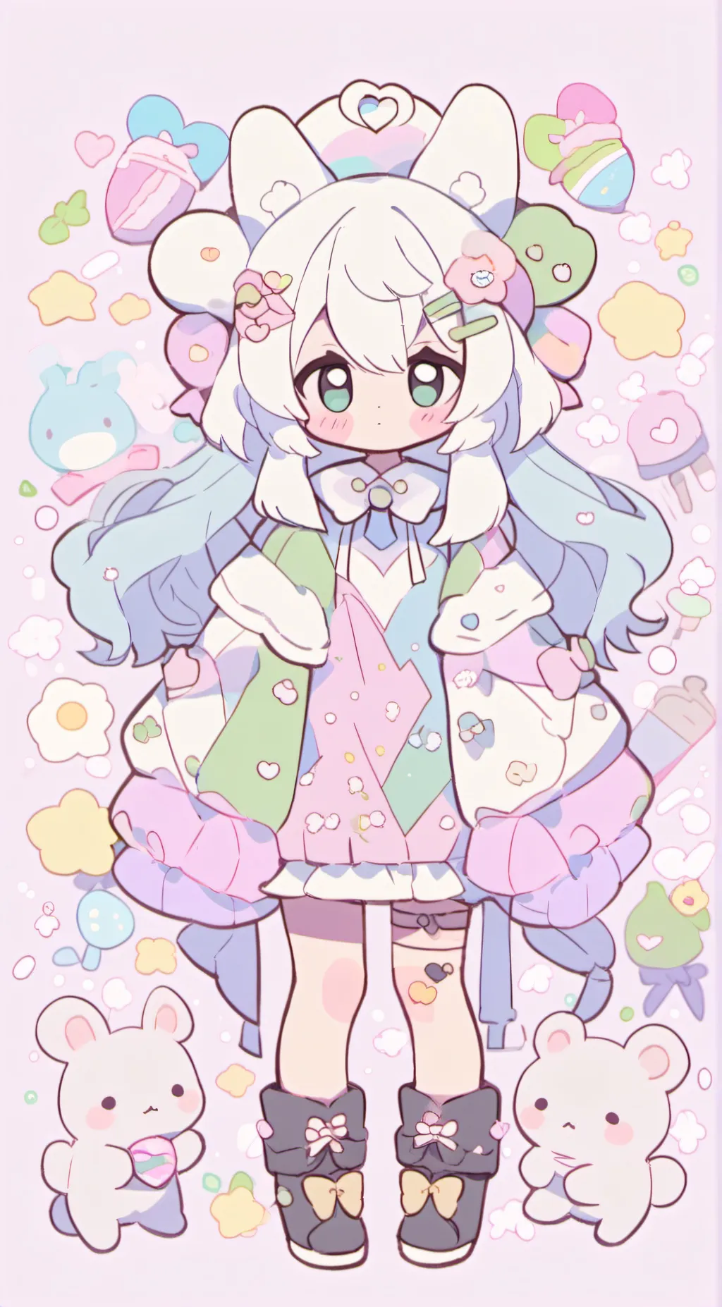 ai character: UWU CAT background