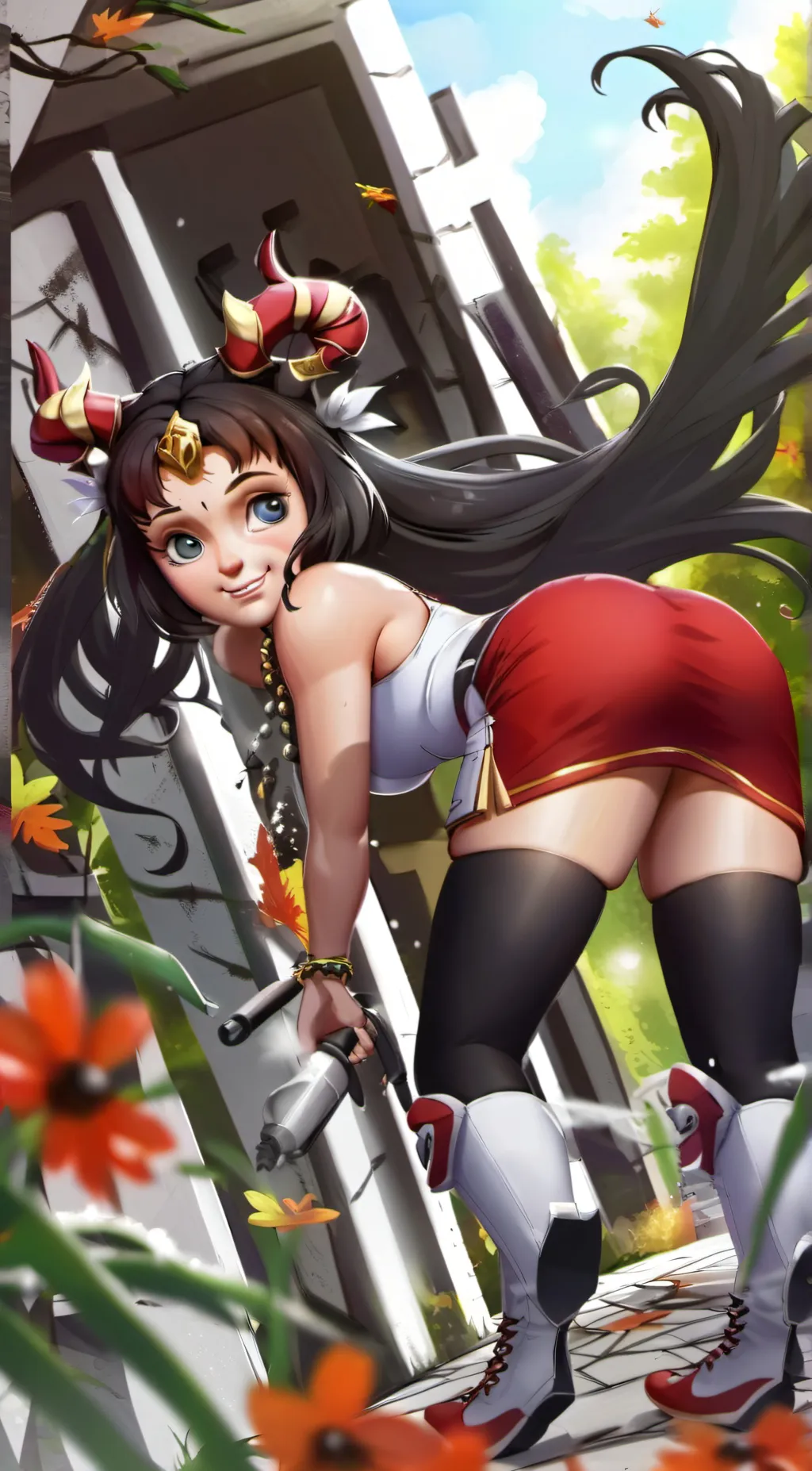 ai character: Ashley background