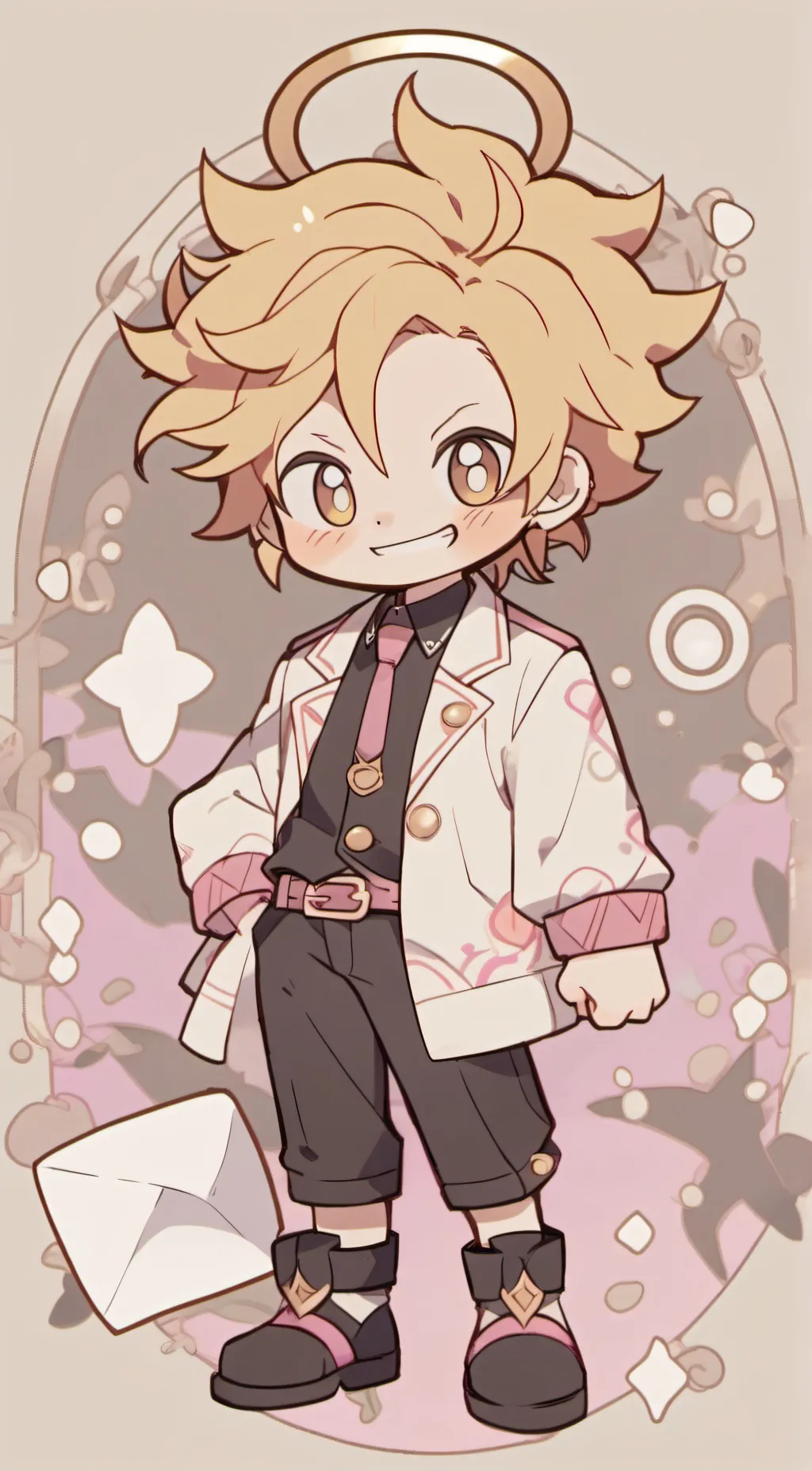 ai character: Mha prom background