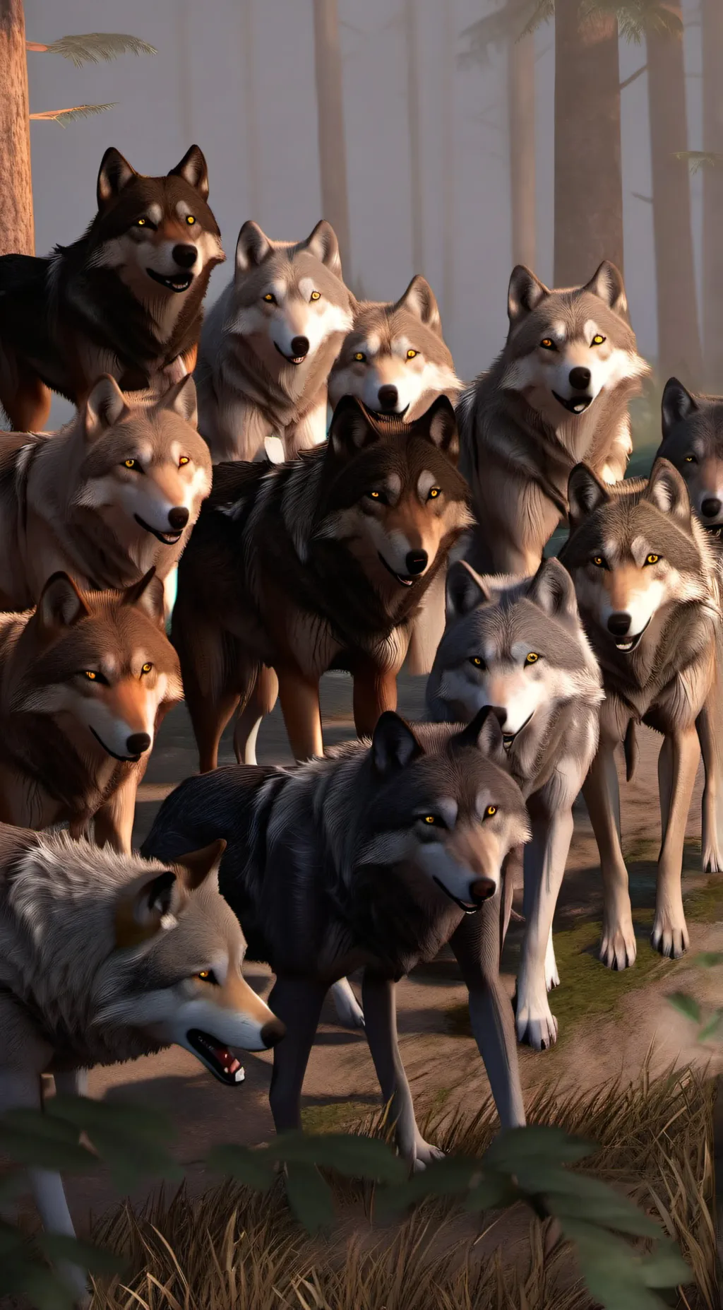 ai character: death pack  background