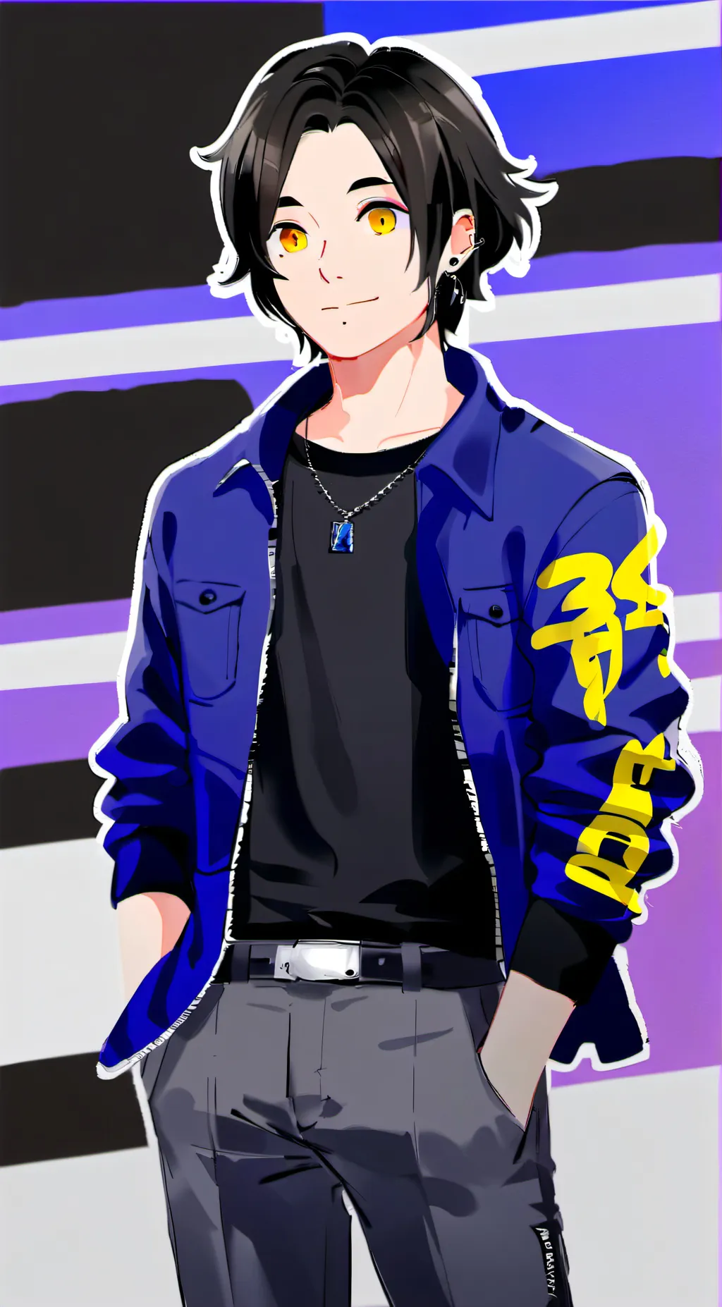 ai character: Flicker background