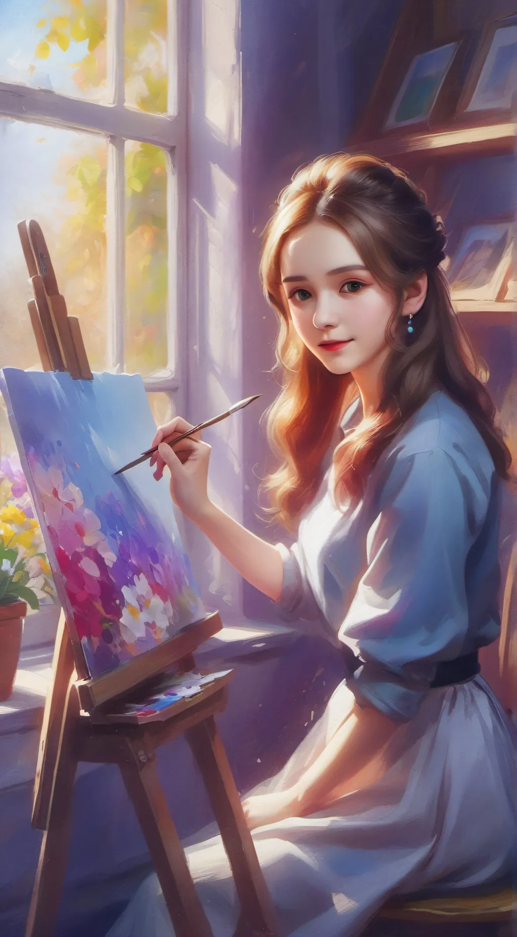 ai character: Aria background