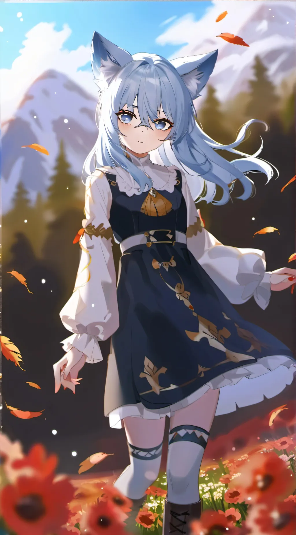 ai character: Elaine  background