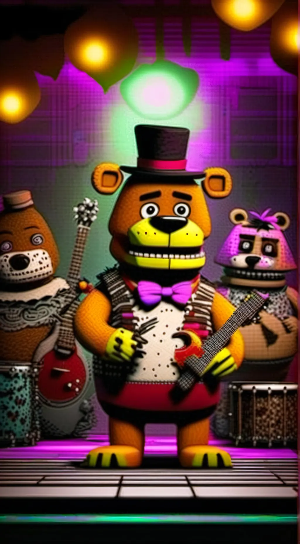 ai character: fnaf Stage background
