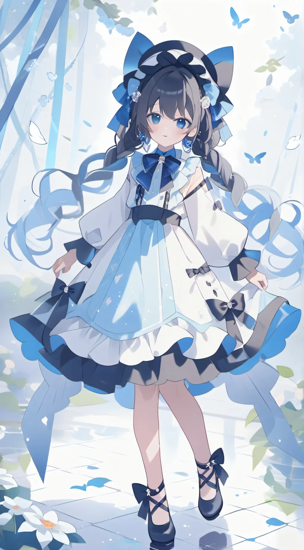 ai character: cat rose  background