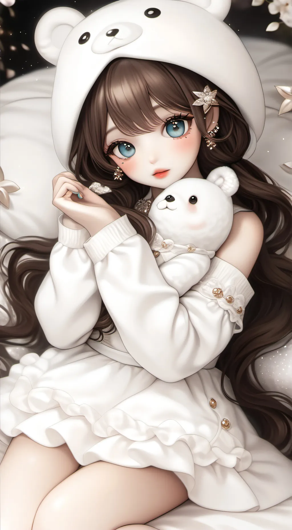 ai character: cutie pie  background