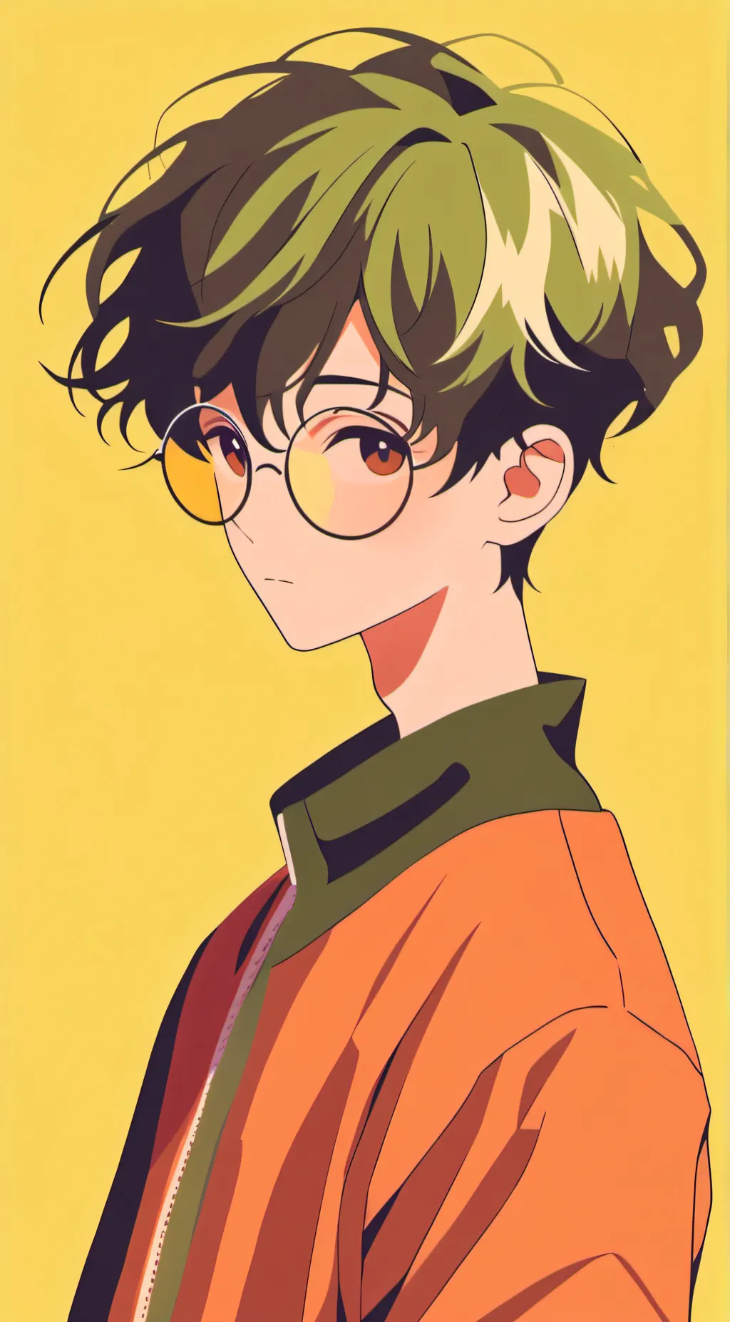 ai character: papaya background