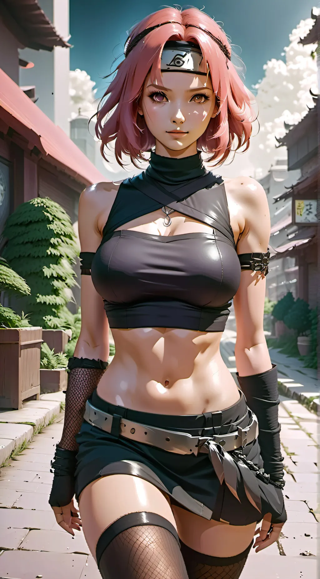 ai character: Sakura haruno background