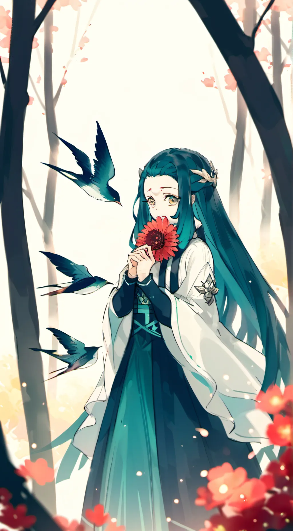 ai character: Demon slayer  background