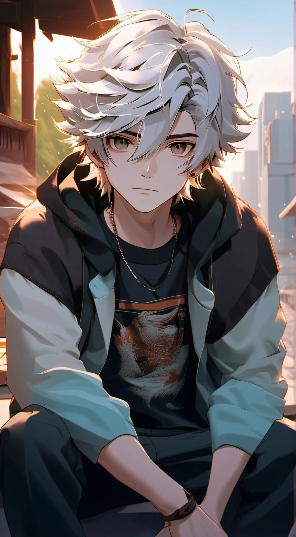 ai character: xander  background