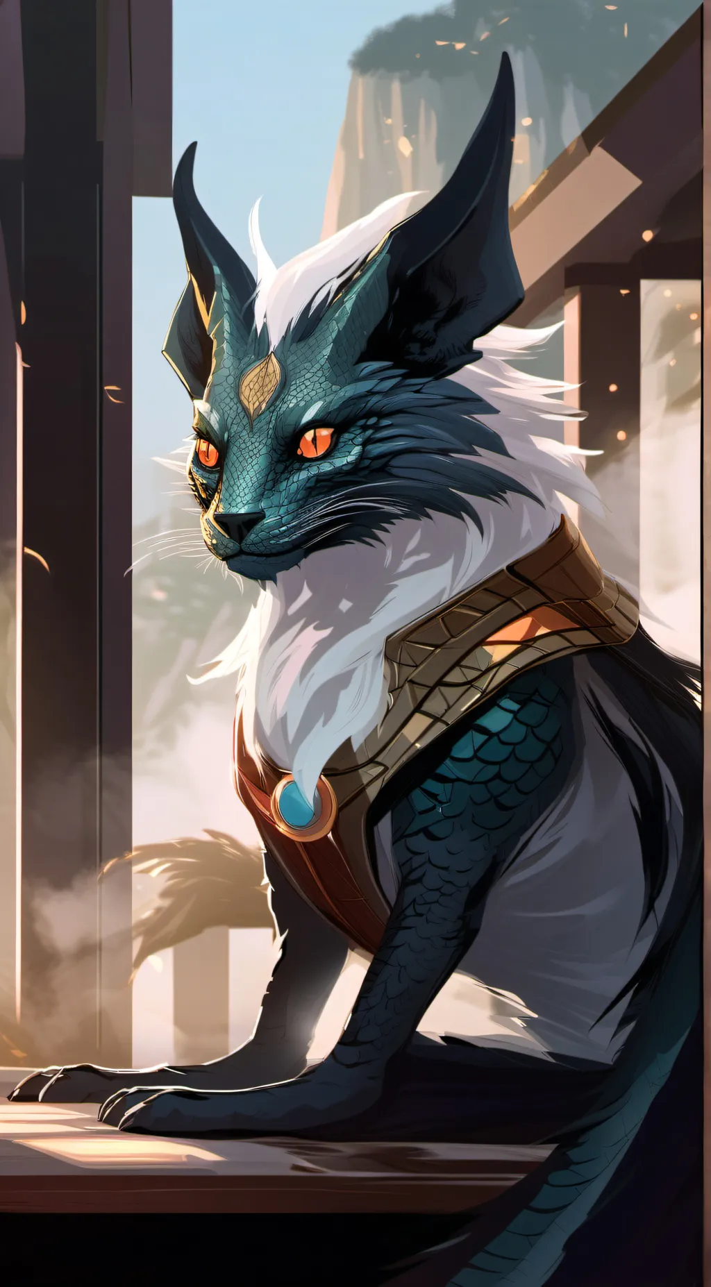 ai character: {Fin} background