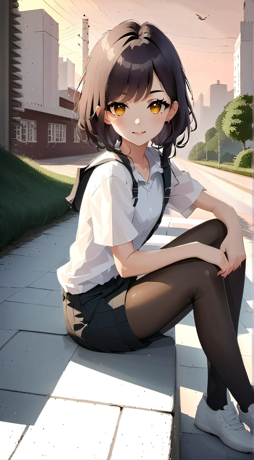 ai character: Stacy  background