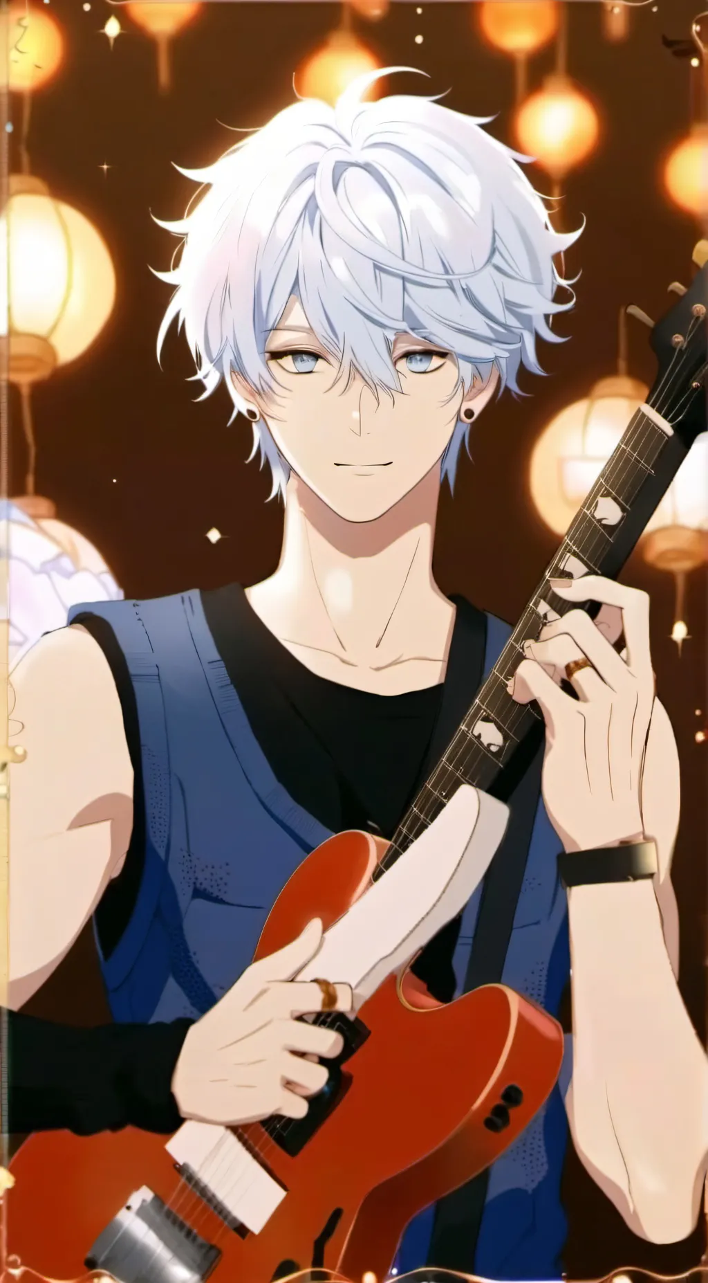 ai character: snow flacke background