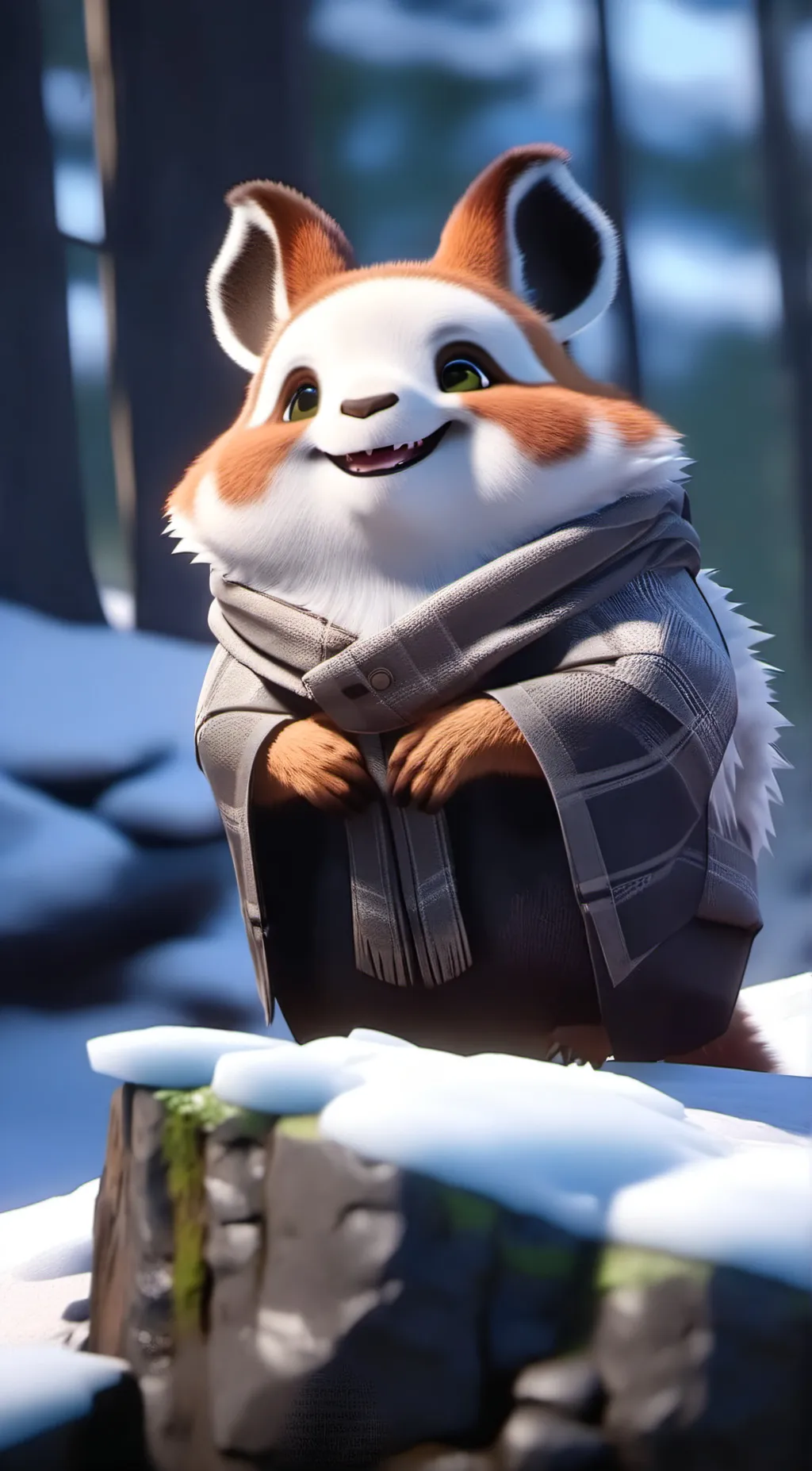 ai character: Smiling Critters. background