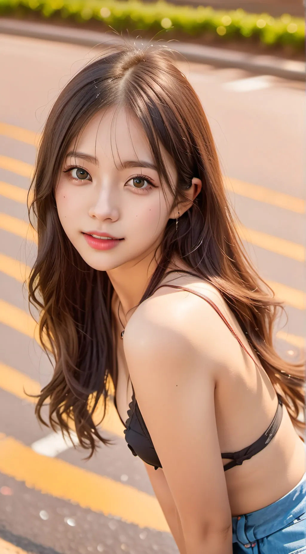 ai character: 車模-采緹 background