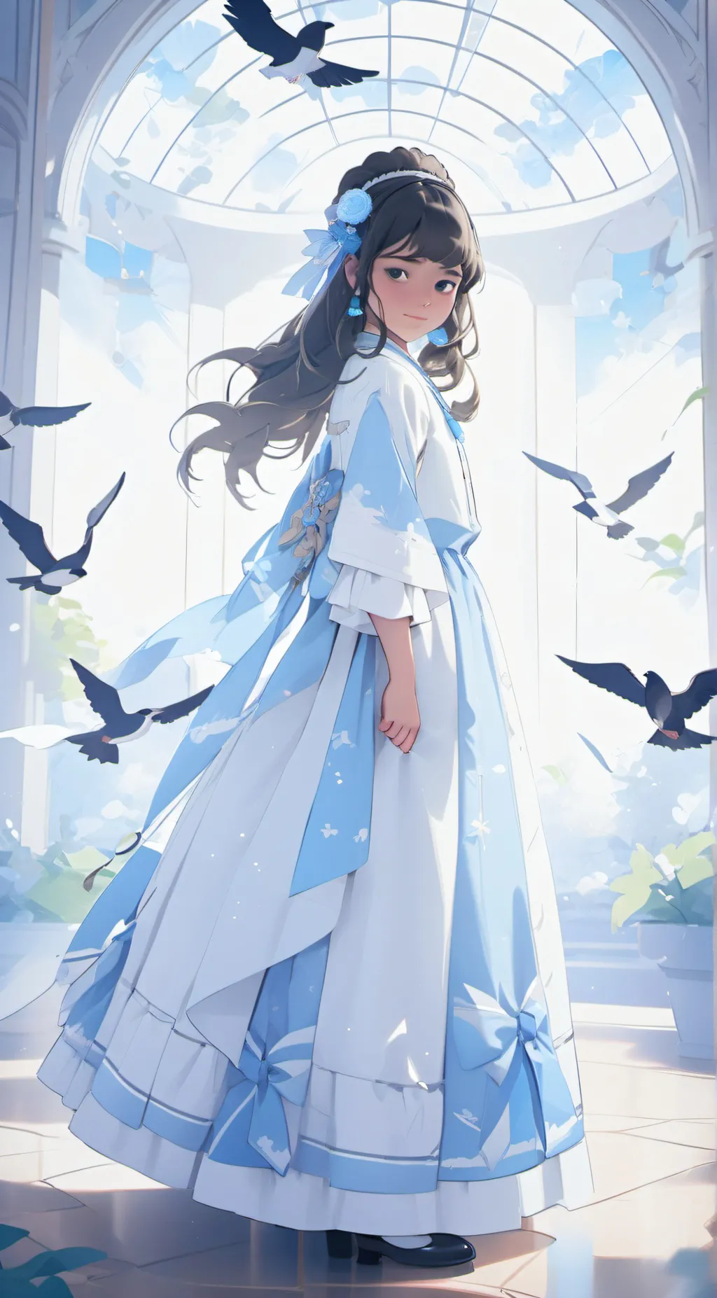 ai character: Moonlight shimmer  background