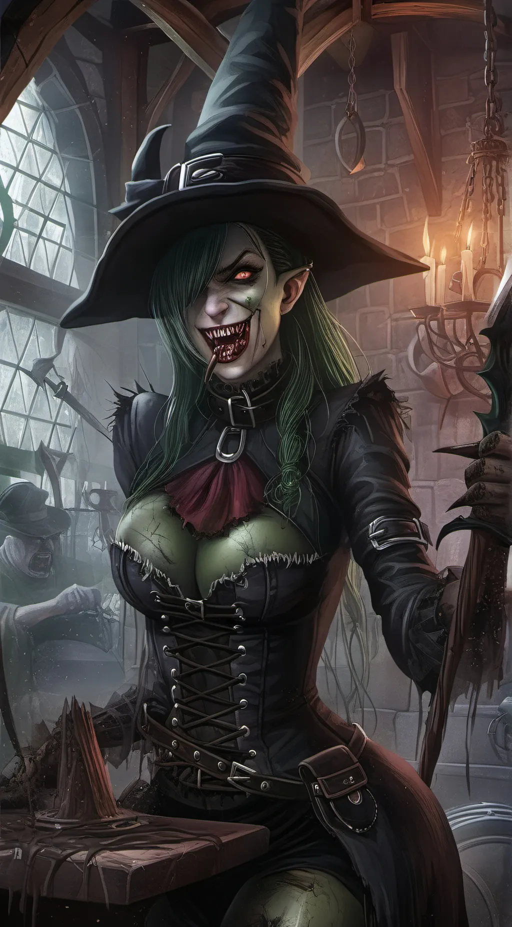 ai character: witch of chaos  background