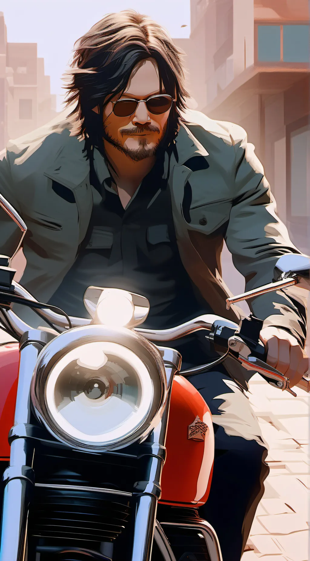 ai character: Daryl Dixon  background