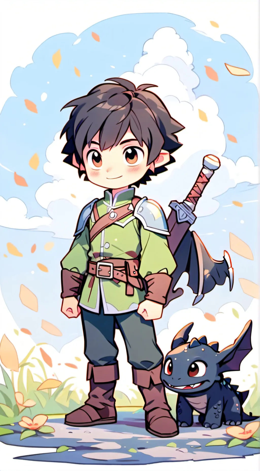 ai character: HTTYD  background