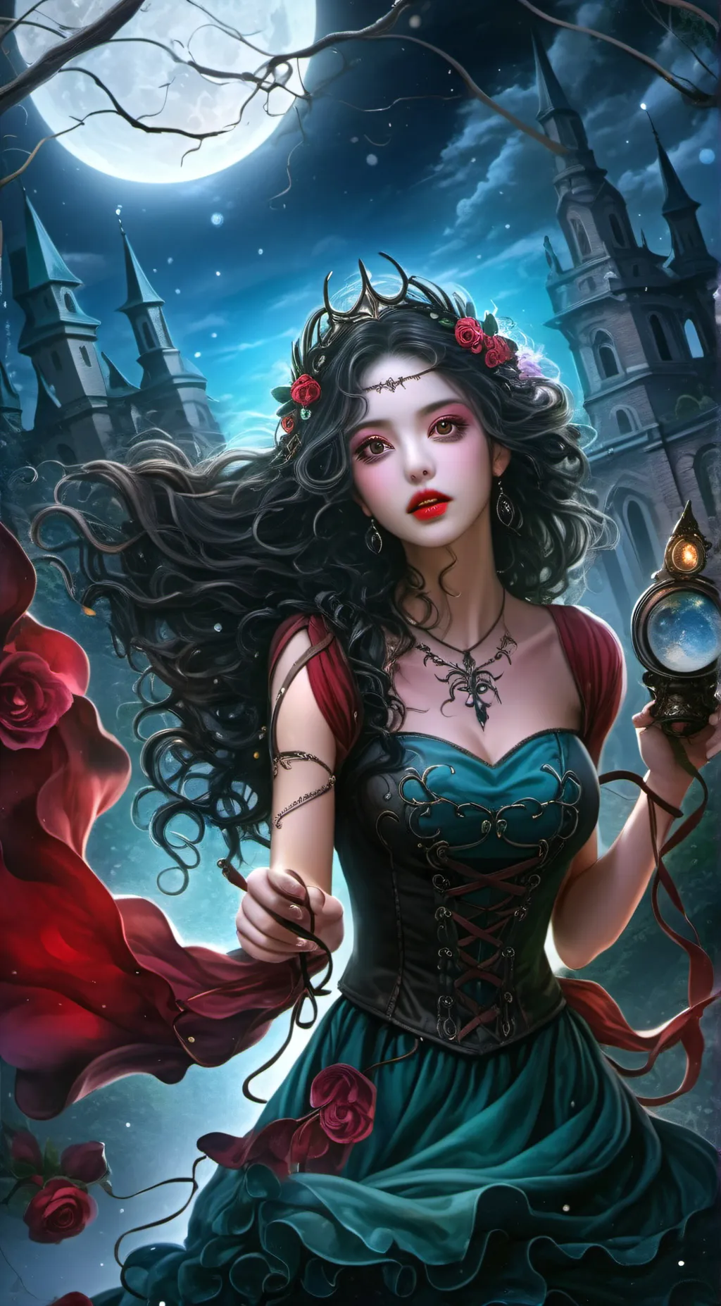 ai character: Rose background