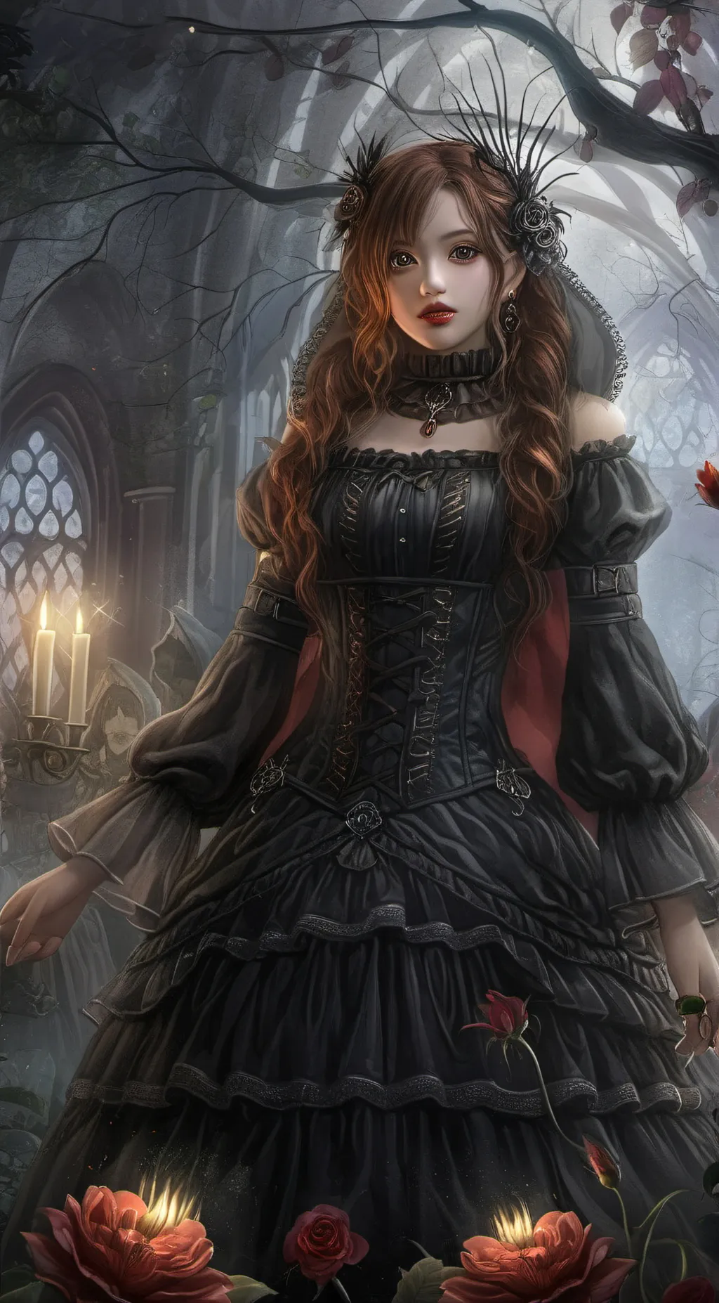 ai character: demon girl background